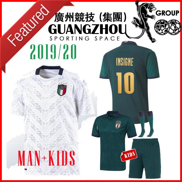 

2020 italy third away white occer jer ey 19 20 green maglie da calcio verratti jorginho romagnoli kid kit chie a bonucci child hirt, Black;yellow