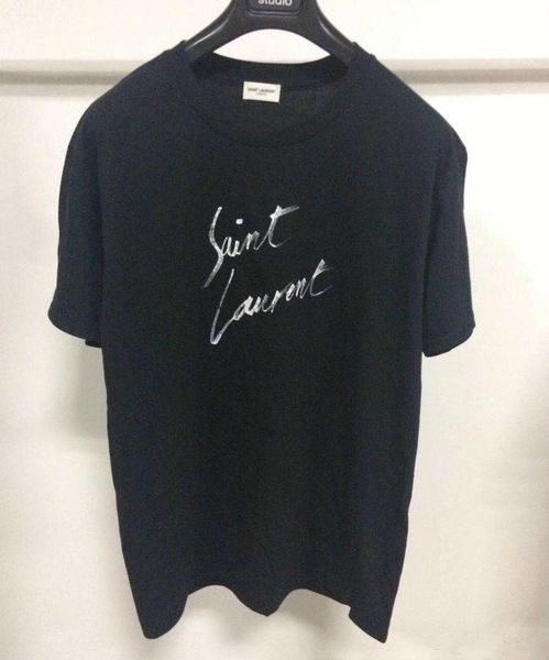 

2019 new men bo t hirt for hirt imple letter printed aint t hirt pari lp hort leeve men lauren tag treet tyle top tee hirt