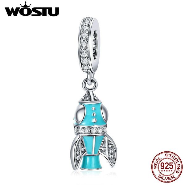 

wostu новое прибытие стерлингового серебра 925 blue grand dreams подвески fit оригинальный браслет ожерелье подарок на день рождения cqc906, Bronze;silver