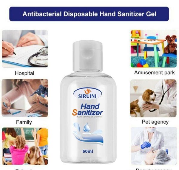

Hot Sell AntiBacterial Hand Sanitizer Hand Disinfection Gel No-clean Quick-Dry Disposable Handgel 200ml+2pcs 50ml with 1 holder Wholesale