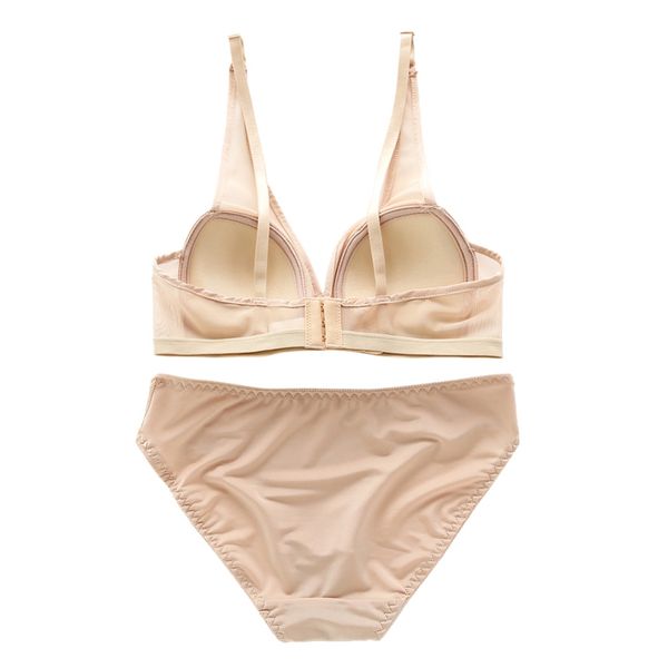 

bras efinny thin cotton lingerie embroidery lace underwear sets bra set 3/4 cup intimates & brief, Red;black