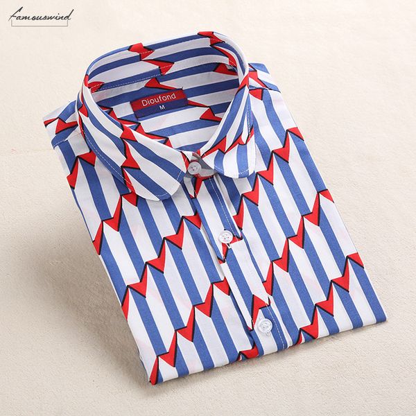 

red women blouses rose shirt print stand collar women spring cotton long sleeve fashion new blusas femininas plus size, White