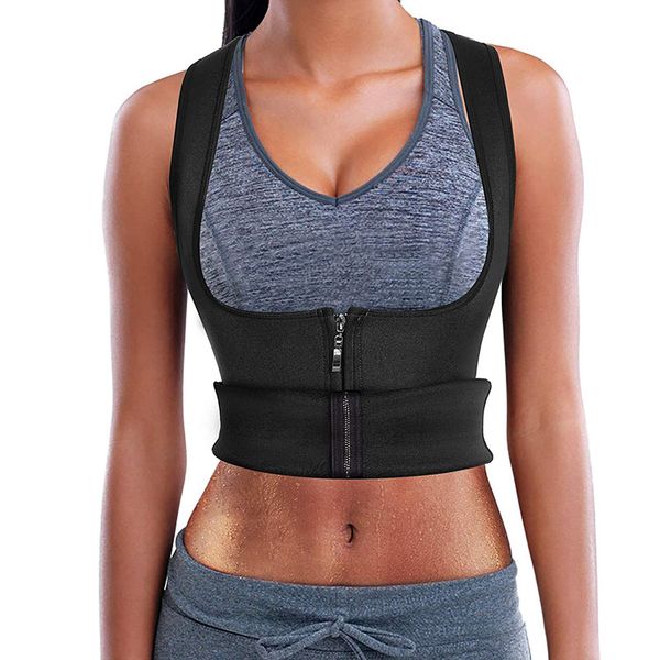 

abdomen corset zipper corset sweat-absorbent waistcoat neoprene yoga fitness sweat-absorbent waistcoat fat burning sauna suit