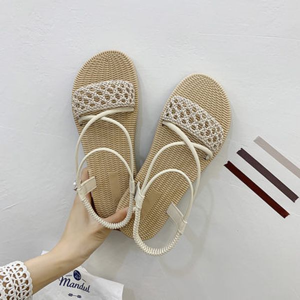 

2020 летние женские гладиаторские тапочки as0114, Black