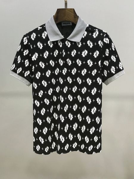 

luxurious polo shirts mens designers t-shirts fashion brand clothing short sleeve calssic t shirt business casual tee lol, White;black