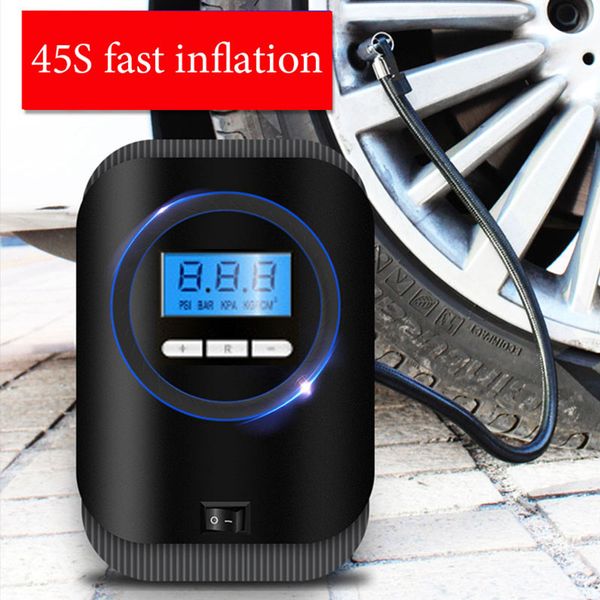 

digital tire inflator dc 12 volt car portable air compressor pump car air compressor for motorcycles bicycles with gift
