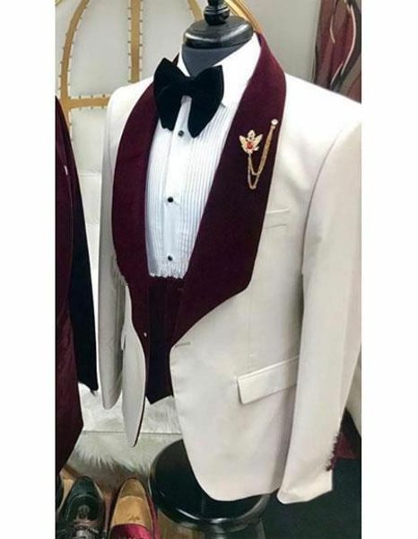 

latest design one button wedding men suits wine shawl lapel three pieces business groom tuxedos (jacket+pants+vest+tie) w1141, Black;gray