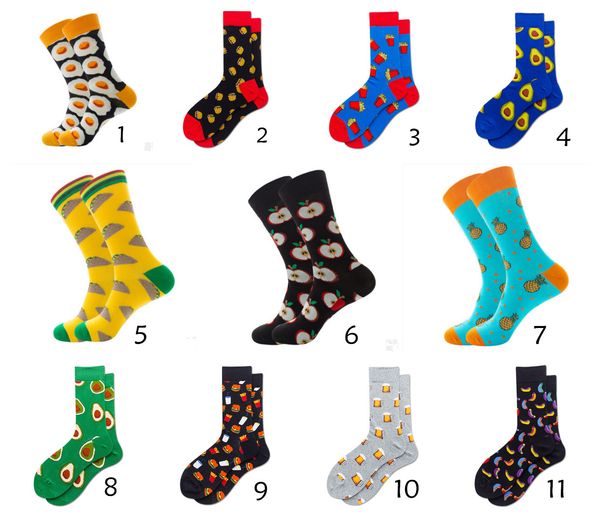 

women man mid socks colorful sport outdoor funny hamburger french fries happy cotton socks, Pink;yellow