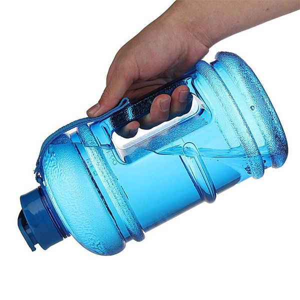 

hobbylane 2.2l large capacity 1/2 gallon water bottle bpa vibrator protein plastic sports bottle handle gym fitness kettle