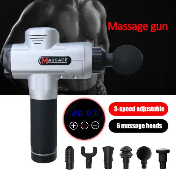 

electric massage gun percussion massagertouch screen button fascia gun relax body slimming