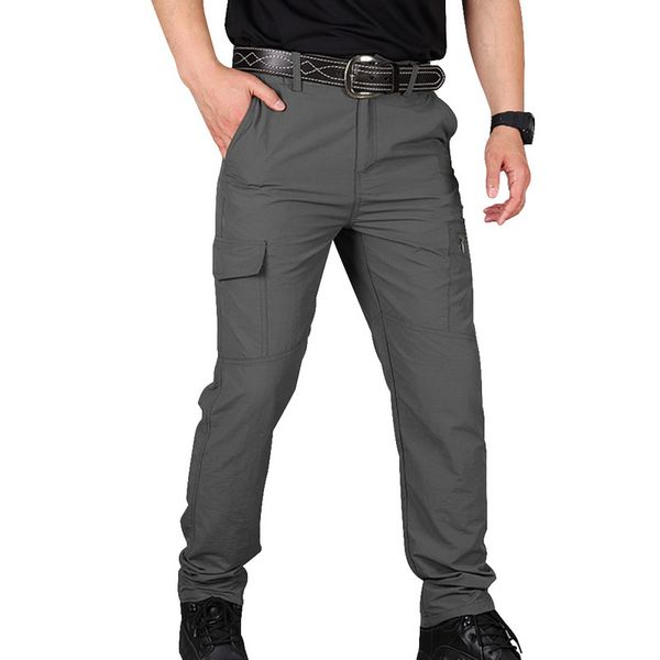 

men's pants 2021 men cargo pant multi-pocket overall male combat trousers tooling army green size s-4xl, Black