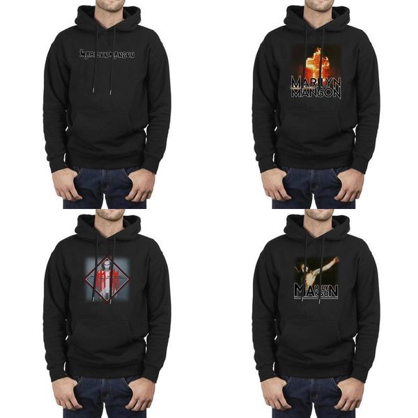 

men design printing marilyn manson hat logo black oversized sweatshirt vintage make a cute hoodie the last tour on earth mechanical
