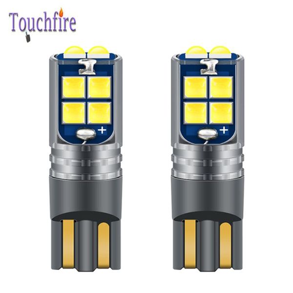 

100pcs t10 w5w 194 canbus 3030 10smd with lens car bulb clearance reading interior light auto lamp 6000k wholesale for reseller
