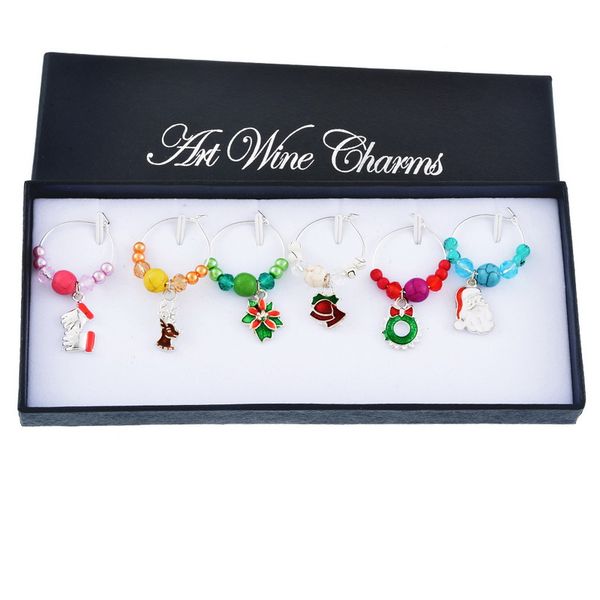 Vent Party Holiday Diy Decorations Hoomall Box Wine Glass Charm
