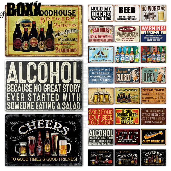 

beer metal sign plaque metal vintage pub funnytin sign wall decor for bar pub club man cave tin plates vintage metal signs