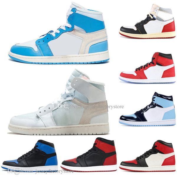 

2019 1 og banned bred toe black spider-man unc 1s 3 mens basketball shoes homage to home royal blue men sport designer sneakers us5.5-13