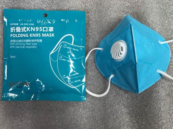 

На складе складной KN95 FFP2 N95 Маска Антипылевой респиратор маска для лица с клапаном синие маски для лица быстрая доставка по dhl