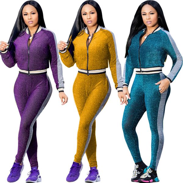 

womens designer two-piece short casual suityslz, White