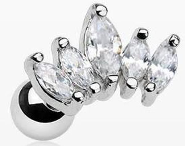 

медный циркон уха bone stud корона винты lip прохладный стержня уха