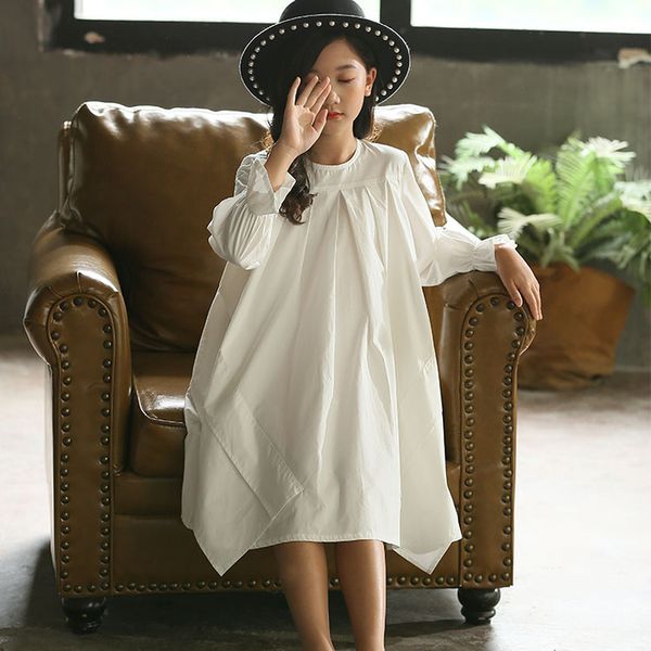 

новый 2019 девушки белое платье хлопка сыпучие платья детские платья для девочек детские принцессы дети корейской индивидуальность, # 5341, Red;yellow