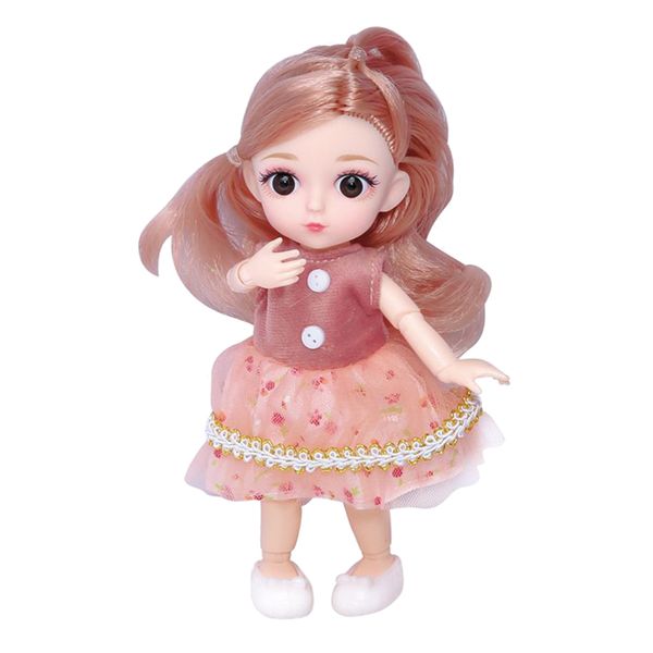 

mini 12 joints 16cm baby doll lovely dress up dolls toy diy accessories