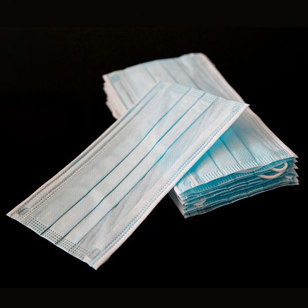 

drop shipping 50pcs/box certification nonwoven 3 layers ply disposable protective anti-dust ear loop prevent bacteria adults face mouth mask
