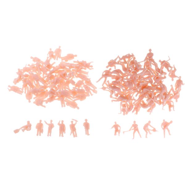 

104/pack unpainted mix train railway worker people figures model set