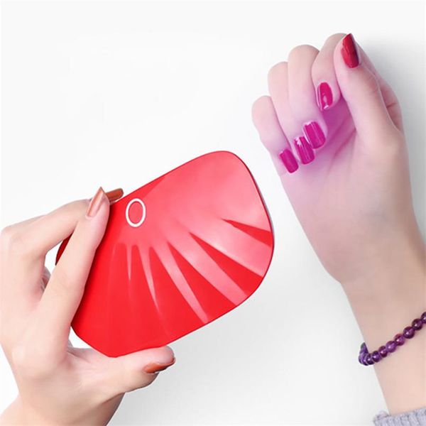 

6w nail dryer lamp led manicure nail baking machine mini uv led lamp quick drying shell led 45s/60s timer portable ptherapy