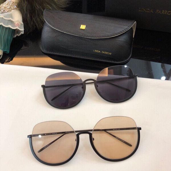 

linda farrow lfl579 cat eye sunglasses sonnenbrille runway luxury outdoor eyewear driving glasses fashion new in original box, White;black