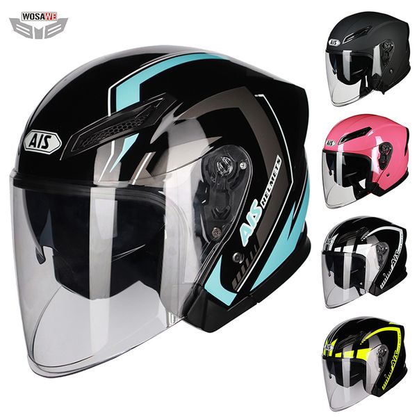 

wosawe helmet motorcycle cover open face motorcycle helmet moto helmets motorbiker scooter riding full face