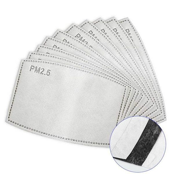 

Уса 100шта Pm 2,5 фильтровальной бумага для детей / взрослых дышащего Haze Маски Анти пыль Рот Обложка Открытой Работа Маска Замены
