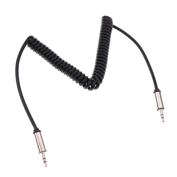 

extended spring cable to 3.5mm adapter male aux stereo audio cable for dvd