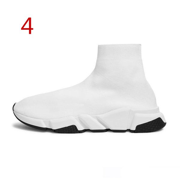 

2019 designer casual sock speed trainer black red triple black fashion socks sneaker trainer shoes 36-45 t01