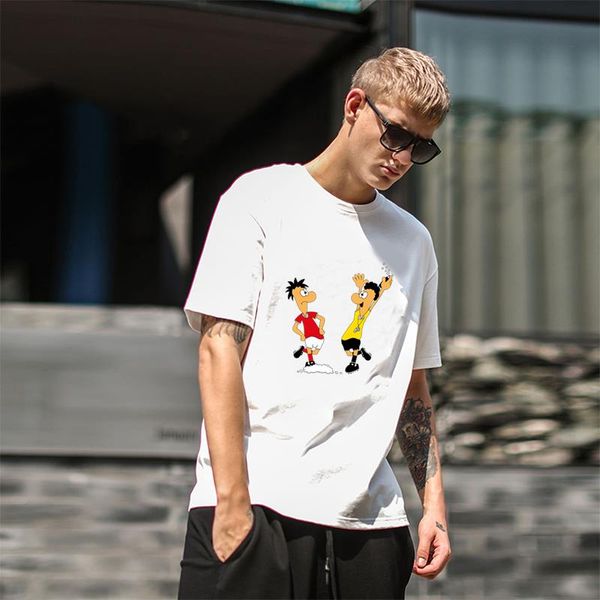 

новый стиль футбольный игрок рефери спрей футболка футболки мужской женский плюс размеры s-5xl популярная футболка топ, White;black