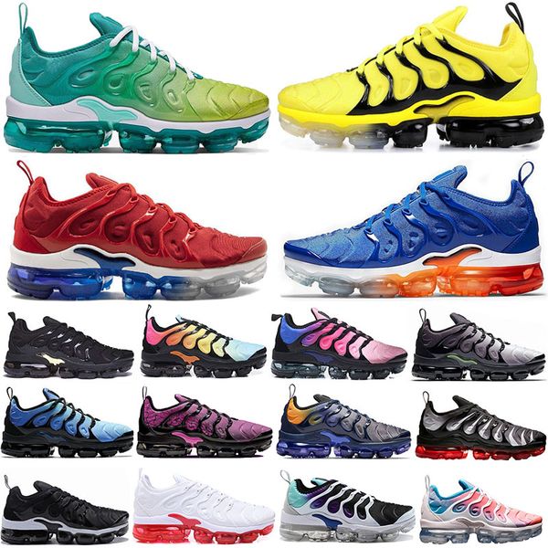 

trainers bumblebee sunset fades green tn plus running shoes for men women grape bright crimson hyper volt wolf grey mens trainers sneaker, White;red