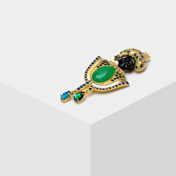 

amorita boutique new design blackmour brooches for fashion sh190721, Gray