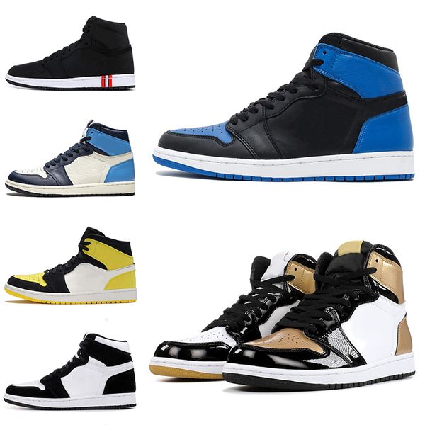 

2019 wholesale 1 1s men basketball shoes yellow shadow unc phantom multi-color mens trainers athletic sports sneaker size 36-46 outdoors
