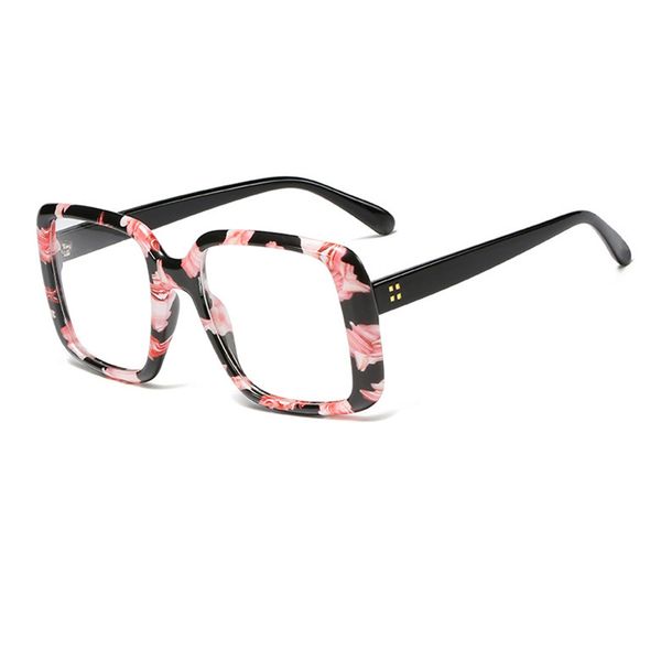 Wholesale-очки кадр Sexy Крупногабаритные площади Дизайнер Женщина Очки Optical металлическому каркасу fashioLens Eye 2019