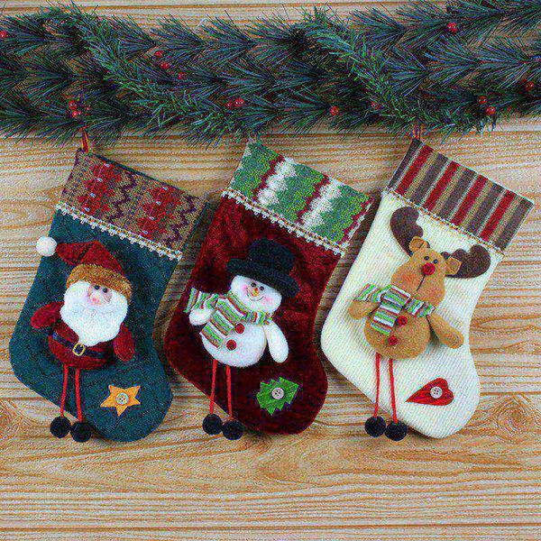 

christmas socks santa claus christmas stocking hanger xmas ornaments plush candy gift bags new