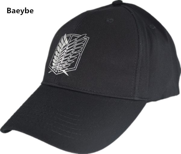 

черный аниме атака на титан регулируемая бейсболка snapback мужчины женщины хип-хоп рэпер bboy mc dj dancer cap, Blue;gray