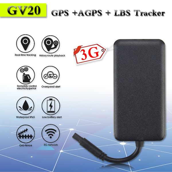 

mini gps car tracker 3g wcdma gv20 gps tracker acc detection history playback vehicle locator with app realtime