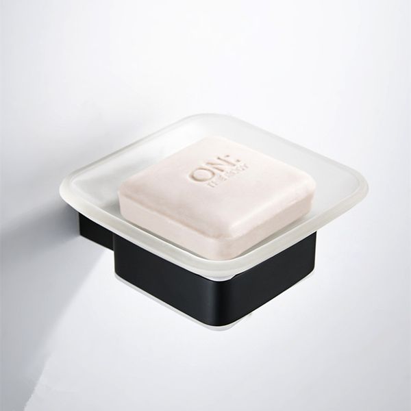

modern black square soap dish shelf bathroom glass sus 304 stainless steel soap holder bathroom accessories