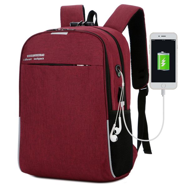 

lapbackpack men usb charging computer backpacks casual style bags large bagpack male business travel bag back pack