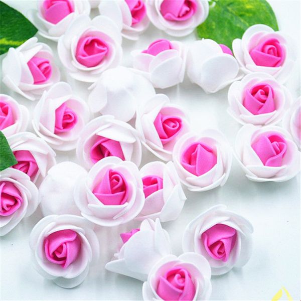 

20pcs pe foam fake flower roses head artificial flowers wedding decoration for scrapbooking gift box diy wreath multi-use