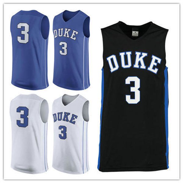 

custom made #3 duke blue devils man women youth basketball jerseys size s-5xl any name number, Black;red