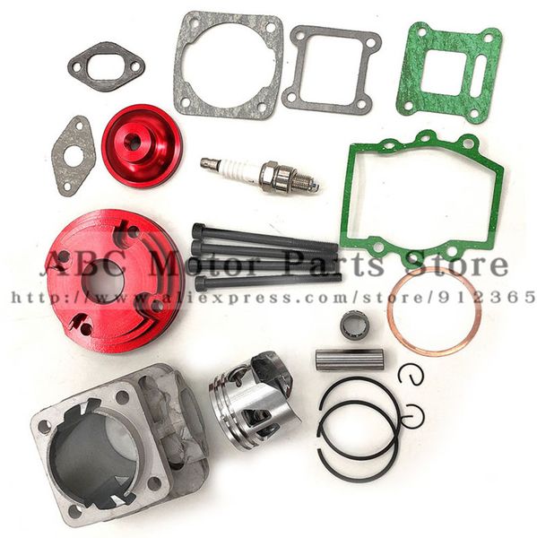 

44mm cylinder assy big bore 44-6 kit set 2 grooves for 47cc 49cc mini dirt atv pocket bikes minimoto