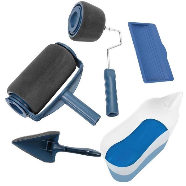 

5pcs/set paint roller runner wall decorative paint roller brush tool multifunctional household use painting brushes set for wal
