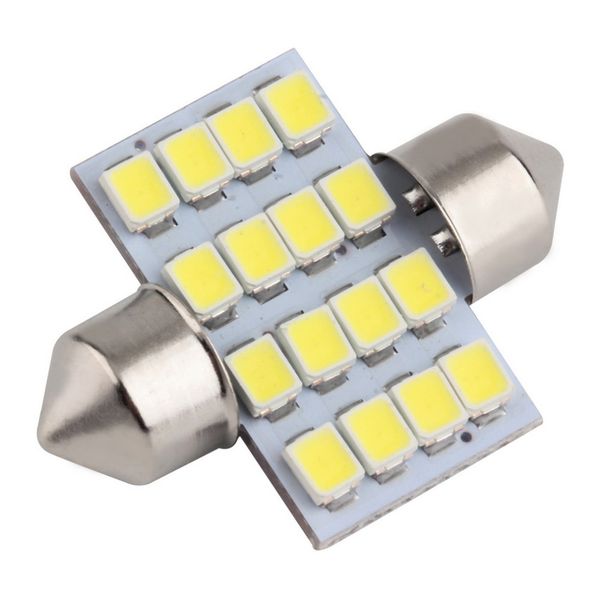 

new 16 smd led 1210 31mm car warm white interior dome festoon bulb light lamp dc 12v c5w reading lights bulb lamp selling