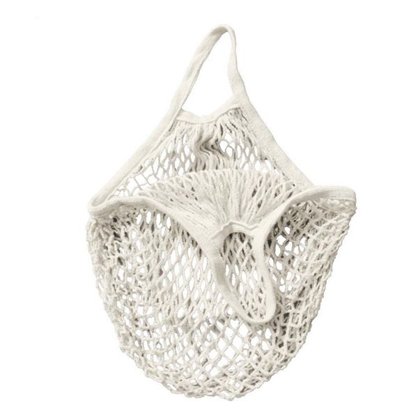 

grocery net bag potato bag made of organic cotton cord color - white