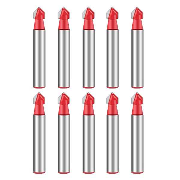 

10pcs v groove router bit end mill woodworking milling cutter